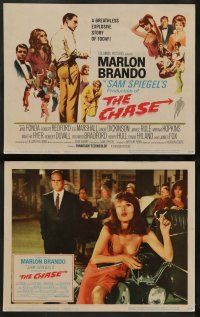 4f092 CHASE 8 LCs '66 Marlon Brando, Jane Fonda, Robert Redford, directed by Arthur Penn!