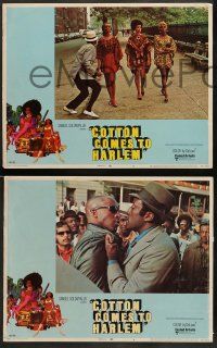 4f104 COTTON COMES TO HARLEM 8 LCs '70 Godfrey Cambridge, St. Jacques, directed by Ossie Davis