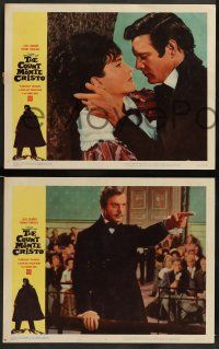 4f106 COUNT OF MONTE CRISTO 8 LCs '62 Le Comte de Monte Cristo, Louis Jourdan as Edmond Dantes!