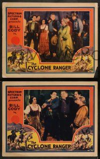 4f670 CYCLONE RANGER 4 LCs '35 Bill Cody, Nina Quartero, incredible cowboy western border art!