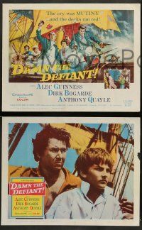 4f114 DAMN THE DEFIANT 8 LCs '62 Alec Guinness & Dirk Bogarde facing a bloody mutiny!