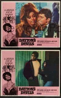 4f117 DAYTON'S DEVILS 8 LCs '68 sexy Lainie Kazan, Rory Calhoun, Leslie Nielsen!
