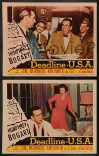 4f597 DEADLINE-U.S.A. 5 LCs '52 newspaper editor Humphrey Bogart, best journalism movie ever!