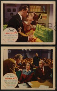 4f785 DISHONORED LADY 3 LCs '47 sexy bad girl Hedy Lamarr, John Loder, film noir!