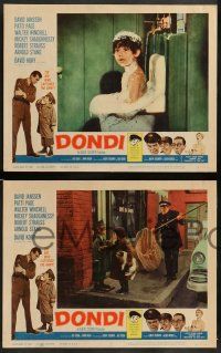 4f135 DONDI 8 LCs '61 David Janssen, Walter Winchell, David Kory in the title role!