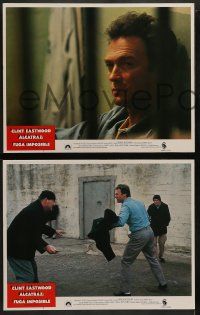 4f538 ESCAPE FROM ALCATRAZ 6 Spanish/U.S. export LCs '79 Clint Eastwood in prison, directed by Don Siegel