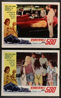 4f161 FIREBALL 500 8 int'l LCs '66 Frankie Avalon & sexy Annette Funicello, stock car racing images