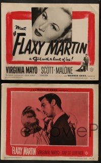 4f164 FLAXY MARTIN 8 LCs '49 Virginia Mayo & Zachary Scott, Dorothy Malone!
