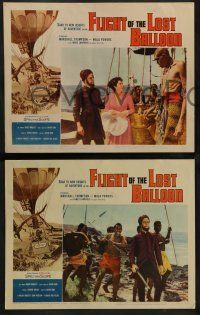 4f166 FLIGHT OF THE LOST BALLOON 8 LCs '61 Marshall Thompson, Mala Powers, cool action!