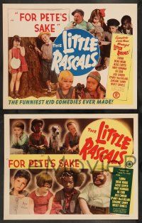 4f677 FOR PETE'S SAKE 4 LCs R51 Little Rascals, great images of Our Gang members!