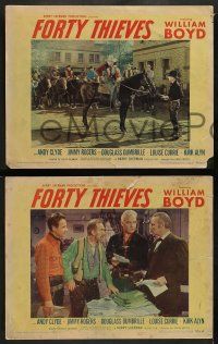 4f678 FORTY THIEVES 4 LCs '44 cowboy William Boyd as Hopalong Cassidy!