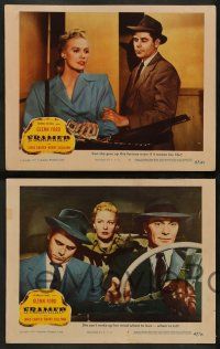 4f603 FRAMED 5 LCs '47 great images of Glenn Ford & sexiest Janis Carter!