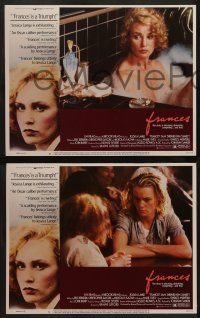 4f172 FRANCES 8 LCs '82 great images of Jessica Lange as cult actress Frances Farmer!