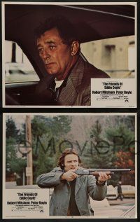 4f175 FRIENDS OF EDDIE COYLE 8 LCs '73 Robert Mitchum in a grubby, violent, dangerous world, Boyle!