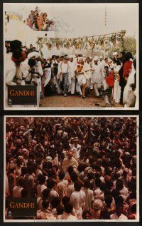 4f793 GANDHI 3 LCs '82 Ben Kingsley as The Mahatma, directed by Richard Attenborough!