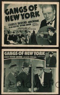 4f681 GANGS OF NEW YORK 4 LCs R48 cool images of criminal Charles Bickford!