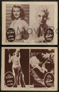 4f542 GILDA/PLATINUM BLONDE 6 LCs '50 split image of sexy beauties Jean Harlow & Rita Hayworth!