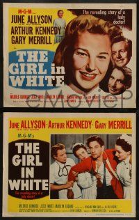 4f192 GIRL IN WHITE 8 LCs '52 pretty female doctor June Allyson, directed by John Sturges!