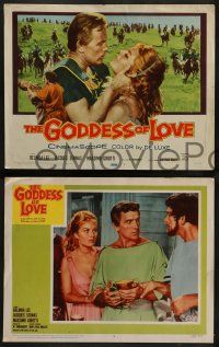 4f196 GODDESS OF LOVE 8 LCs '60 La Venere di Cheronea, Belinda Lee as Aphrodite!