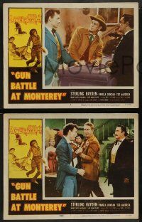 4f798 GUN BATTLE AT MONTEREY 3 LCs '57 Sterling Hayden in the West's most infamous double-cross!