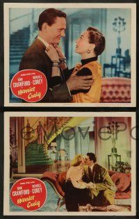 4f690 HARRIET CRAIG 4 LCs '50 romantic images of Joan Crawford & Wendell Corey!