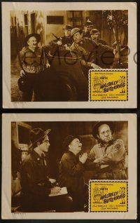 4f207 HILLBILLY BLITZKRIEG 8 LCs R51 wacky images of Bud Duncan as Snuffy Smith in WWII!