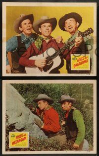4f693 HILLS OF OKLAHOMA 4 LCs '50 Arizona singing cowboy Rex Allen in western action!