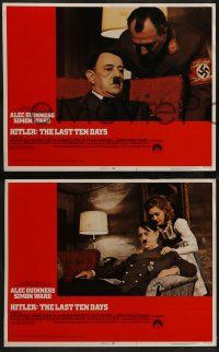 4f209 HITLER: THE LAST TEN DAYS 8 LCs '73 Alec Guinness as Adolph, Doris Kunstmann as Eva Braun!