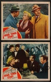 4f695 HOME TOWN STORY 4 LCs '51 cool images of gorgeous Marjorie Reynolds, Jeffrey Lynn!