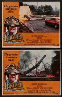 4f696 HOOPER 4 LCs '78 great image of crashing smoke stack, car jumping ravine & stunt work!