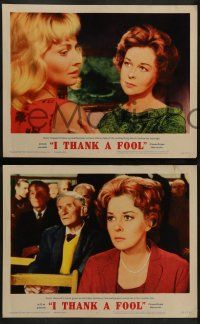 4f224 I THANK A FOOL 8 LCs '62 Susan Hayward would kill for love, Peter Finch may be the fool!