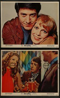 4f248 JOHN & MARY 8 LCs '69 Dustin Hoffman, Mia Farrow, directed by Peter Yates!