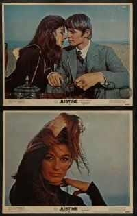 4f255 JUSTINE 8 LCs '69 sexy Anouk Aimee, Dirk Bogarde, Robert Forster, George Cukor!