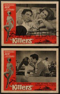 4f810 KILLERS 3 LCs '64 Don Siegel, Hemingway, great images of sexy Angie Dickinson, Cassavetes!