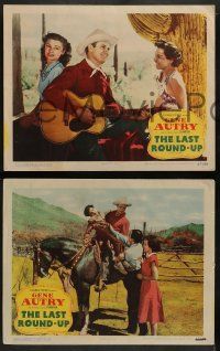 4f552 LAST ROUND-UP 6 LCs '47 great images of Gene Autry & his famous horse, Champion!