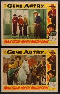 4f816 MAN FROM MUSIC MOUNTAIN 3 LCs R45 singing cowboys Gene Autry & Smiley Burnette!