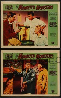 4f718 MONOLITH MONSTERS 4 LCs '57 Grant Williams, Lola Albright, cool sci-fi horror images!