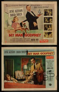 4f289 MY MAN GODFREY 8 LCs '57 cool images of June Allyson, David Niven & sexy Martha Hyer!