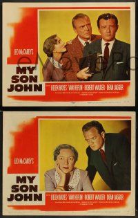4f823 MY SON JOHN 3 LCs '52 Communist Robert Walker, Helen Hayes, directed by Leo McCarey!