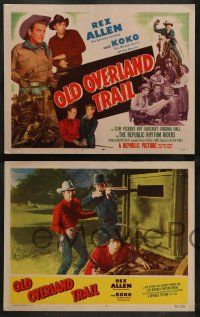 4f297 OLD OVERLAND TRAIL 8 LCs '52 Arizona cowboy Rex Allen, Slim Pickens, Virginia Hall!