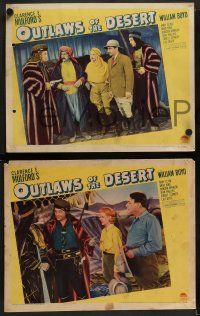 4f625 OUTLAWS OF THE DESERT 5 LCs '41 William Boyd as Hopalong Cassidy goes to fight in Arabia!
