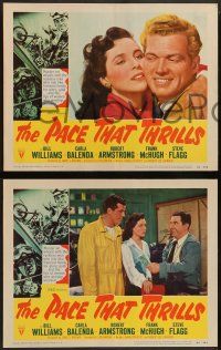 4f308 PACE THAT THRILLS 8 LCs '52 cool motorcycle sports racing images, murder on wheels!