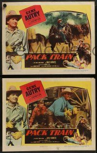 4f626 PACK TRAIN 5 LCs '53 Gene Autry & Smiley Burnette cracks a hijack attack on food train!