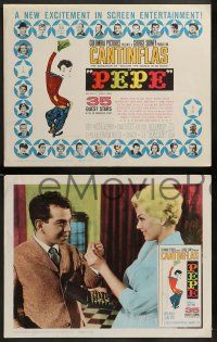 4f319 PEPE 8 LCs '60 Cantinflas, Maurice Chevalier, Kim Novak, cool colorful images!