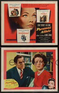 4f322 PERSONAL AFFAIR 8 LCs '54 Gene Tierney thinks husband Leo Genn has affair with his student!