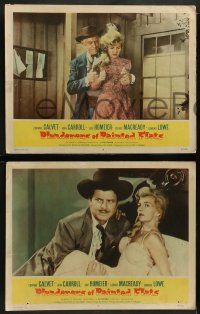 4f628 PLUNDERERS OF PAINTED FLATS 5 LCs '59 Corinne Calvet & John Carroll in western action!