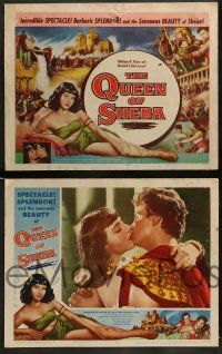 4f341 QUEEN OF SHEBA 8 LCs '53 the sensuous beauty of Sheba unsurpassed in time on Earth!