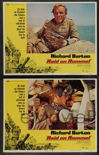 4f346 RAID ON ROMMEL 8 LCs '71 Richard Burton, Wolfgang Preiss as The Desert Fox, WWII!