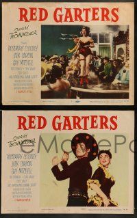 4f353 RED GARTERS 8 LCs '54 Rosemary Clooney, Jack Carson, Buddy Ebsen, western musical!