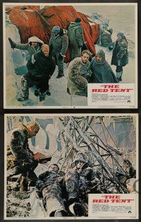 4f356 RED TENT 8 LCs '71 Sean Connery, Claudia Cardinale, Hardy Kruger, Peter Finch